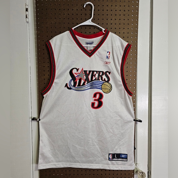 (EUC)Vintage Reebok Allen Iverson 76ers Jersey - Picture 1 of 12